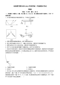 2024湖南省名校联考联合体高一下学期期末考试物理试题含解析