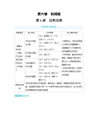 2025年高考物理一轮复习讲义学案 第六章　机械能 第一讲　功和功率