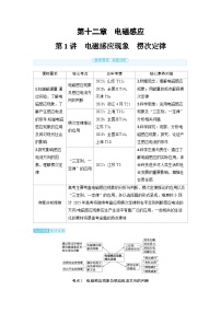 2025年高考物理一轮复习讲义学案 第十二章　电磁感应 第一讲　电磁感应现象　楞次定律
