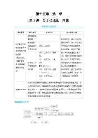 2025年高考物理一轮复习讲义学案 第十五章　热　学 第一讲　分子动理论　内能