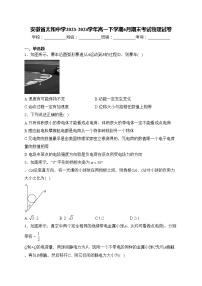 安徽省太和中学2023-2024学年高一下学期6月期末考试物理试卷(含答案)