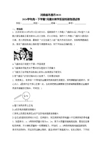 河南省许昌市2023-2024学年高一下学期7月期末教学质量检测物理试卷(含答案)