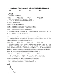 辽宁省抚顺市六校2023-2024学年高一下学期期末考试物理试卷(含答案)