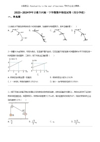 [物理]2023_2024学年甘肃兰州高一下学期期中物理试卷(部分学校)