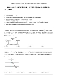 [物理]2023_2024学年5月河南洛阳高一下学期月考物理试卷(强基联盟)