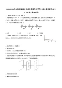 2023-2024学年陕西省西安市蓝田县城关中学等三校大学区联考高二（下）期末物理试卷（含答案）