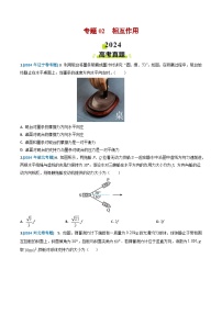 专题02 相互作用-2024年高考物理真题和模拟题分类汇编（全国通用）