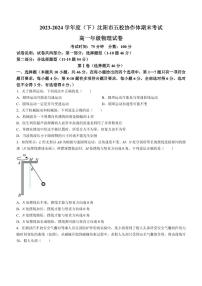 辽宁沈阳五校协作体2024年高一下学期7月期末联考物理试题+答案