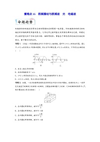 高考物理【热点·重点·难点】专练(全国通用)重难点15机械振动与机械波　光　电磁波(原卷版+解析)