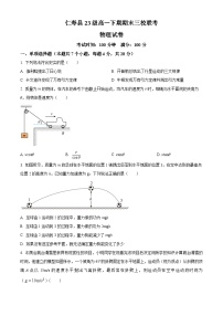 四川省眉山市仁寿县三校联考2023-2024学年高一下学期7月期末考试物理试题（Word版附解析）