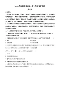 广东省深圳市2023-2024学年高二下学期7月期末考试物理试题（Word版附解析）