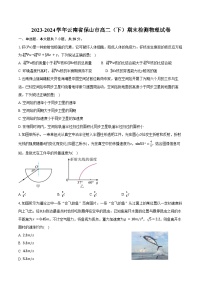 2023-2024学年云南省保山市高二（下）期末检测物理试卷（含答案）