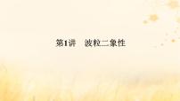 2025版高考物理全程一轮复习第十六章波粒二象性原子结构原子核第一讲波粒二象性课件