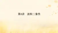 2025版高考物理全程一轮复习第十六章波粒二象性原子结构原子核第一讲波粒二象性课件