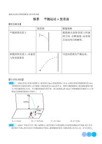 抛体运动+竖直面--抛体运动9种情景-高考物理专题