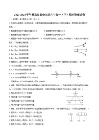 2023-2024学年黑龙江省哈尔滨六中高一（下）期末物理试卷（含答案）