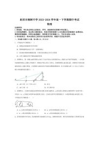 [物理][期中]四川省射洪市柳树中学2023～2024学年高一下学期期中考试物理试卷(原题版+解析版)