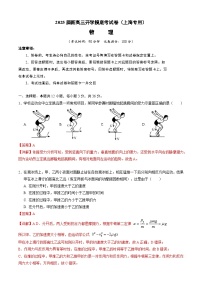 【开学考】2024秋高三上册开学物理摸底考试 物理2025届新高三上册开学摸底考试卷（上海专用）.zip