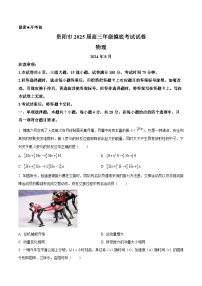 贵州省贵阳市2024-2025学年高三上学期摸底考试（8月）物理试题（原卷版）