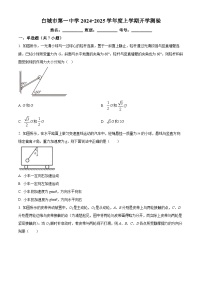 吉林省白城市第一中学2024-2025学年高三上学期开学物理试题（原卷版+解析版）