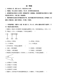 山东省威海市2023-2024学年高一下学期期末考试物理试题（原卷版+解析版）
