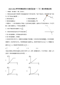 2023-2024学年河南省周口市鹿邑县高一（下）期末物理试卷（含答案）