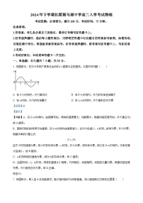 湖南省长沙市望城区长郡斑马湖中学2024-2025学年高二上学期开学物理试题（解析版）