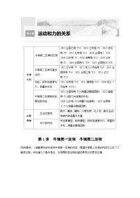 新高考物理一轮复习讲义 第3章 第1讲　牛顿第一定律　牛顿第二定律（2份打包，原卷版+教师版）