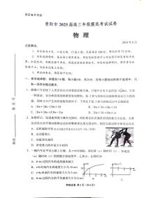 贵州省贵阳市2024-2025学年高三上学期8月摸底考试物理试题