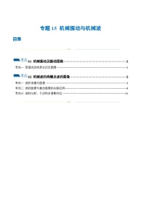 新高考物理二轮复习讲练测专题15 机械振动与机械波（练习）（2份打包，原卷版+解析版）