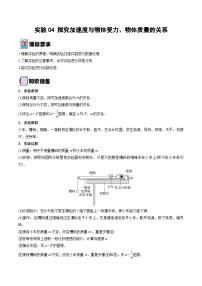 新高考物理一轮复习重难点练习实验04 探究加速度与物体受力、物体质量的关系（2份打包，原卷版+解析版）