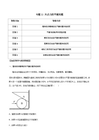 新高考物理一轮复习分层提升练习专题11 共点力的平衡问题（2份打包，原卷版+解析版）