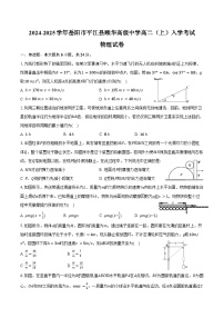 2024-2025学年湖南省岳阳市平江县颐华高级中学高二（上）入学考试物理试卷（含解析）