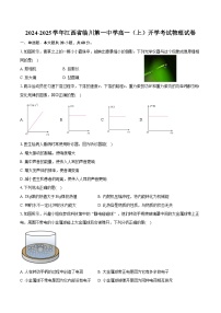 2024-2025学年江西省临川第一中学高一（上）开学考试物理试卷（含解析）