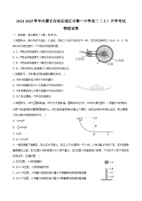 2024-2025学年内蒙古自治区通辽市第一中学高二（上）开学考试物理试卷（含解析）