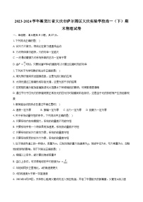 2023-2024学年黑龙江省大庆市萨尔图区大庆实验学校高一（下）期末物理试卷（含答案）