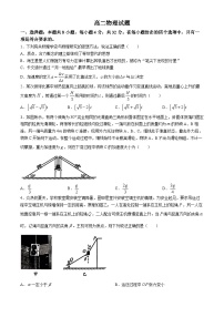 安徽省阜阳第一中学2024-2025学年高二上学期开学考试物理试题(无答案)