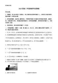 河南省新乡市多校联考2025届高三上学期调研考试物理试题（Word版附解析）