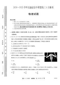 安徽省县中联盟2024-2025学年高三上学期9月开学联考物理试题