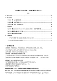 新高考物理一轮复习讲与练专题1.2 运动学图像、追及相遇及实验【讲】(2份打包，原卷版+解析版)