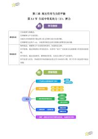 沪科技版（2020）必修第一册第三章 相互作用与力的平衡第一节 生活中常见的力同步训练题