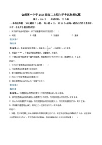 四川省凉山州会理第一中学2024-205学年高二上学期入学考试物理试题（Word版附解析）