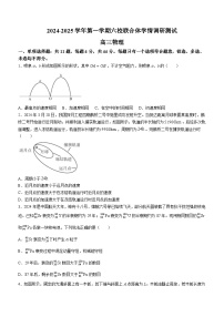 江苏省南京市六校联合体2024-2025学年高三上学期8月学情调研测试物理试卷（Word版附解析）