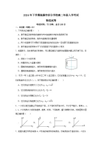 湖南省娄底市涟源市部分学校2024-2025学年高二上学期开学考试物理试题