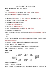 2025高考物理一轮复习讲义：第二讲 共点力平衡