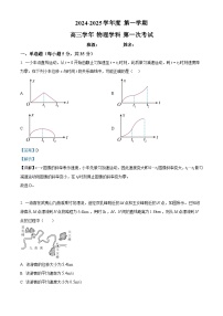 黑龙江省牡丹江市海林市朝鲜族中学2024-2025学年高三上学期9月月考物理试卷（解析版）