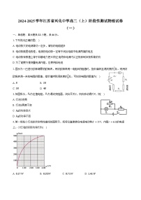 2024-2025学年江苏省兴化中学高二（上）阶段性测试物理试卷（一）（含答案）