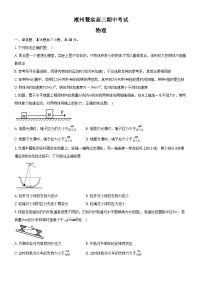 广东省潮州市暨实高级中学2023-2024学年高三上学期期中考试物理试题