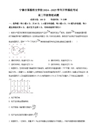 福建省宁德市博雅培文学校2024-2025学年高三上学期开学摸底考试物理试卷（原卷版）