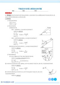 平抛运动与斜面、曲面结合的问题--2025届高考物理热点模型学案-高考物理专题